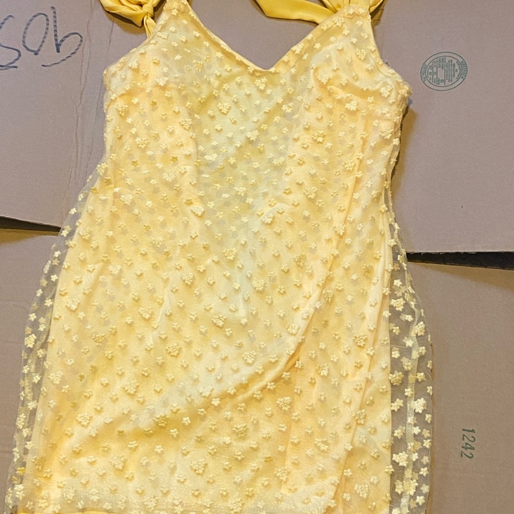 Yellow Floral Dress